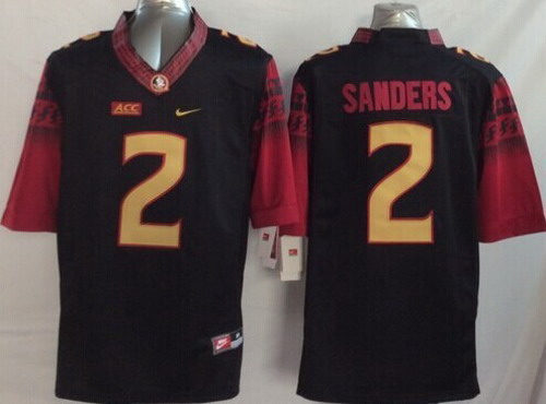 Florida State Seminoles #2 Deion Sanders 2014 Black Limited Jerseys